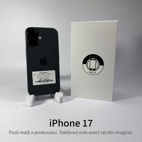 iPhone - iPhone 17 256GB Black Grad A • Second Hand • GARANȚIE 2 ANI