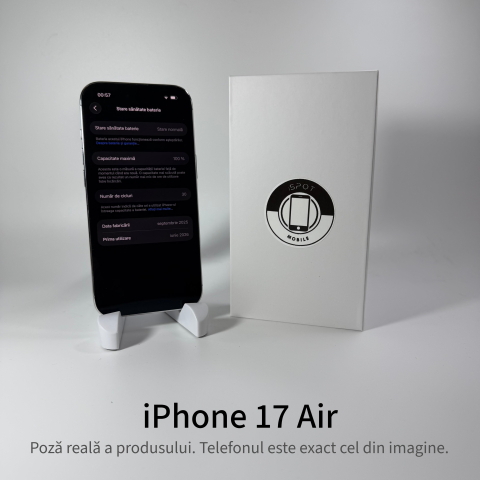 iPhone 17 Air 256GB White Grad A+ • Second Hand • GARANȚIE 2 ANI [3]