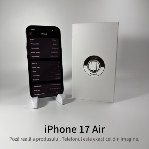 iPhone 17 Air 512GB Black Grad A • Second Hand • GARANȚIE 2 ANI [4]