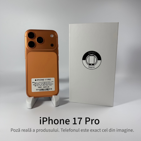 iPhone - iPhone 17 Pro 256GB Orange Grad A+ – Second Hand - GARANȚIE 2 ANI