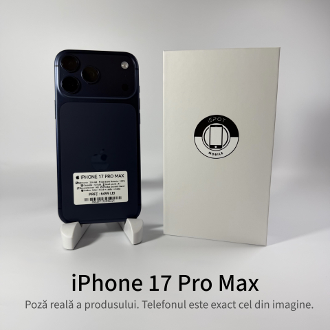 iPhone 17 Pro Max 256GB Blue Grad A+ – Second Hand  - GARANȚIE 2 ANI