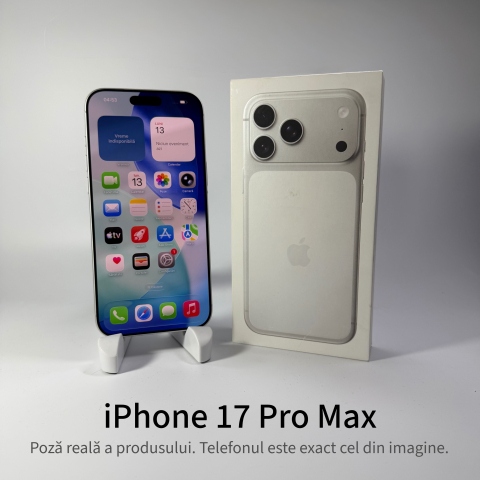 iPhone 17 Pro Max 256GB Silver Grad A+ – Second Hand  - GARANȚIE 2 ANI [1]