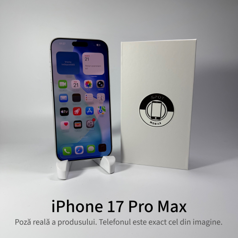 iPhone 17 Pro Max 256GB Silver Grad A+ • Second Hand • GARANȚIE 2 ANI [1]