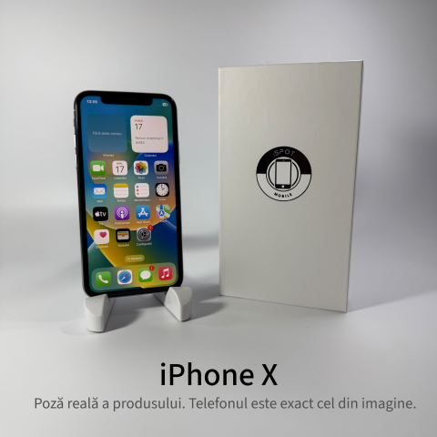 iPhone X 64GB Silver Grad A – Second Hand - GARANȚIE 2 ANI [1]