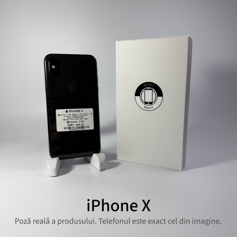iPhone - iPhone X 64GB Space Gray Grad B - Second Hand - GARANTIE 2 ANI