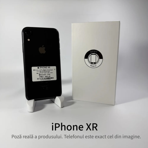 Telefoane - iPhone XR 64GB Black Grad A – Second Hand – GARANȚIE 2 ANI