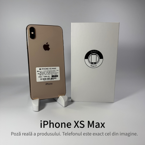 iPhone - iPhone XS Max 256GB Gold Grad A – Second Hand - GARANȚIE 2 ANI