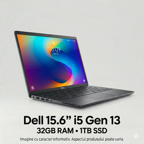 Laptop - Laptop Dell 15.6 inch Full HD Intel Core i5 Gen 13 32GB RAM 1TB SSD – Nou Desigilat