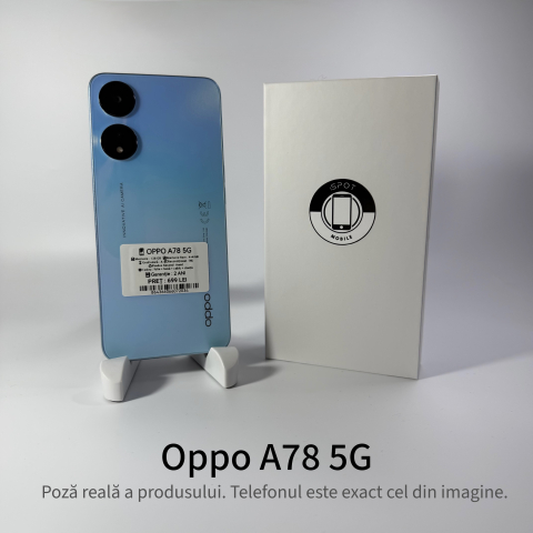 Oppo - Oppo A78 5G 128GB Black Grad A – Second Hand – GARANȚIE 2 ANI