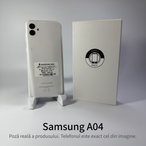 Samsung - Samsung Galaxy A04 32GB  White Grad A - Second Hand - GARANTIE 2 ANI