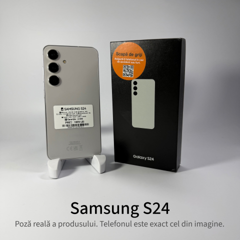 Samsung - Samsung Galaxy S24 256GB Gray Grad A • Second Hand • GARANȚIE 2 ANI