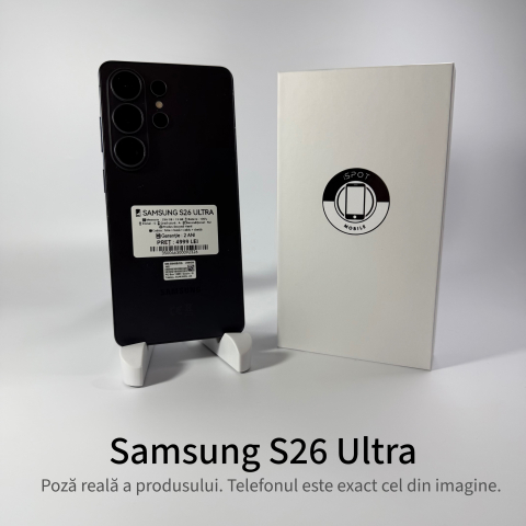 Samsung - Samsung Galaxy S26 Ultra 256GB Black 12GB RAM – NOU (Activat) – GARANȚIE 2 ANI