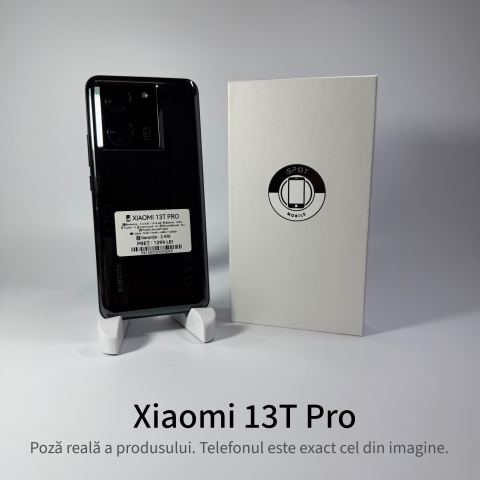 Telefoane - Xiaomi 13T Pro 512GB Black Grad A+ - Second Hand - GARANTIE 2 ANI