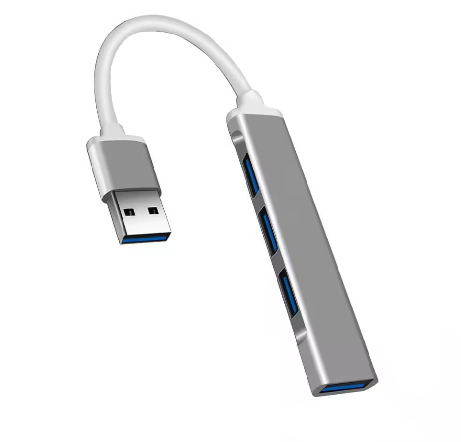 Adaptor 4 in 1 Hub USB 3.0, Silver [1]