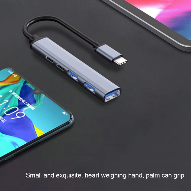 Adaptor 5 in 1 Type-C la HUB USB [12]
