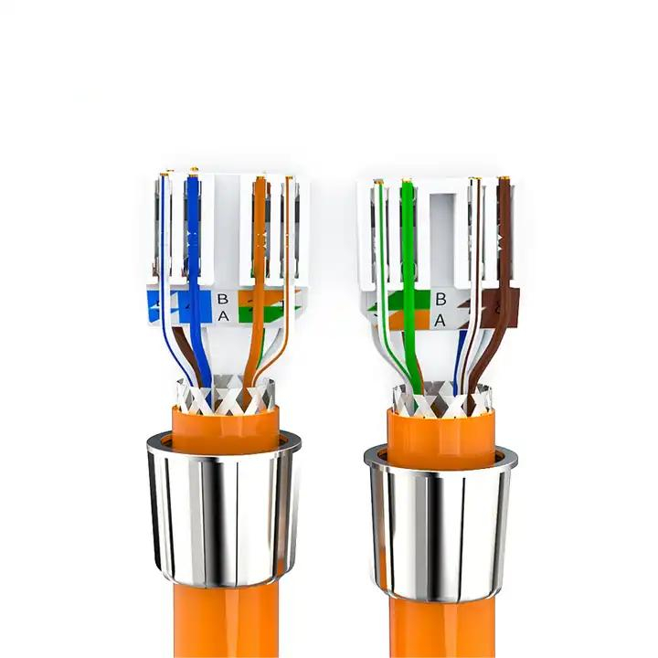 Adaptor modular prelungire cablu retea rj45, ecranat, Cat6A, pentru cabluri cu fire grose STP, FTP [3]