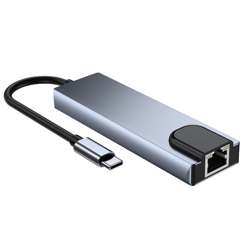 Adaptor Multifuncțional 5 in 1 USB-C, HDMI , RJ45, USB 3.0 [3]