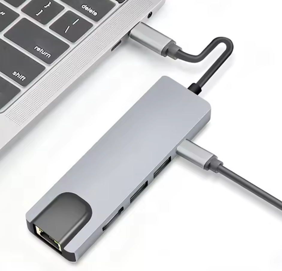Adaptor Multifuncțional 5 in 1 USB-C, HDMI , RJ45, USB 3.0 [5]