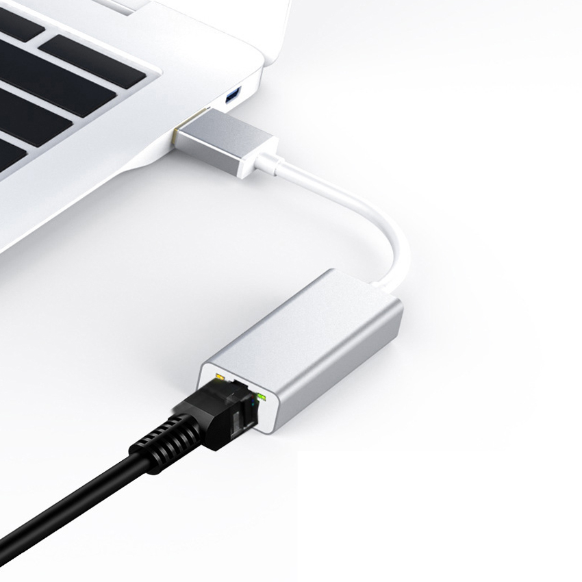 Adaptor USB to RJ45 Ethernet, 100 mbps, Argintiu [3]