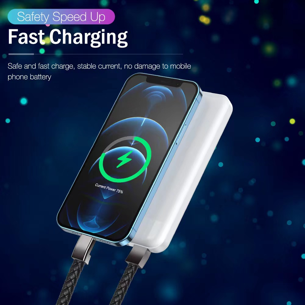 Cablu incarcare telefon tip bratara, Super Fast Charger, Type C, 20 cm, Negru [4]