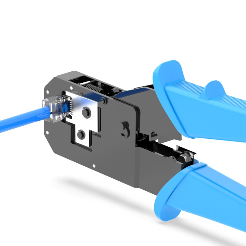 Cleste pentru sertizat RJ45, RJ12, RJ11, Albastru [6]