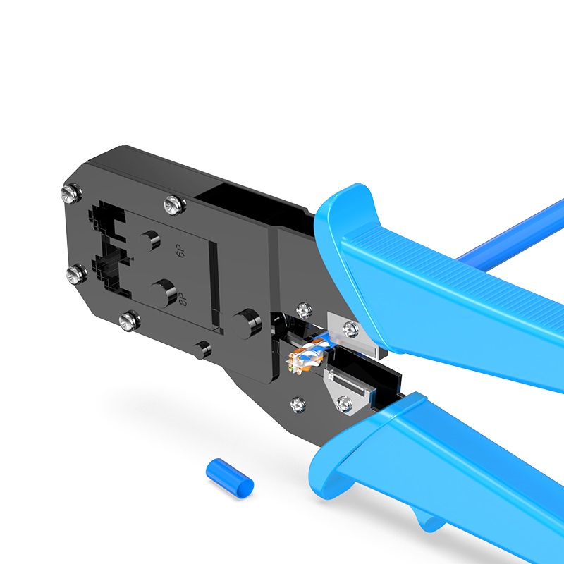 Cleste pentru sertizat RJ45, RJ12, RJ11, Albastru [4]