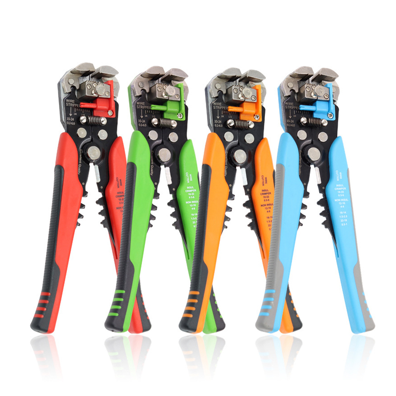 Cleste profesional pentru dezizolarea cablurilor electrice, Rosu [4]