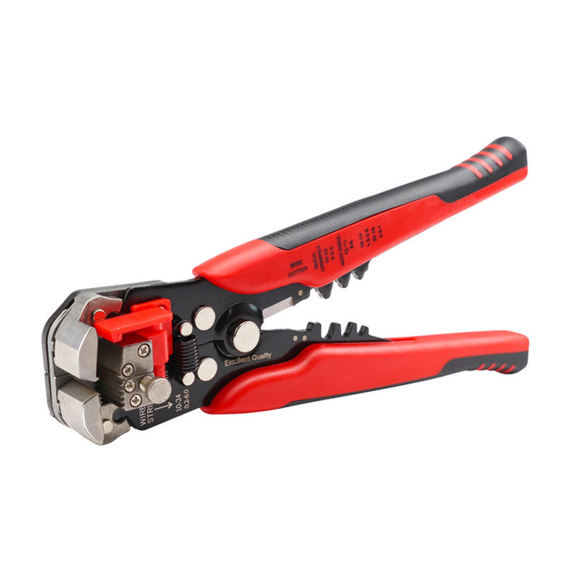 Cleste profesional pentru dezizolarea cablurilor electrice, Rosu [2]