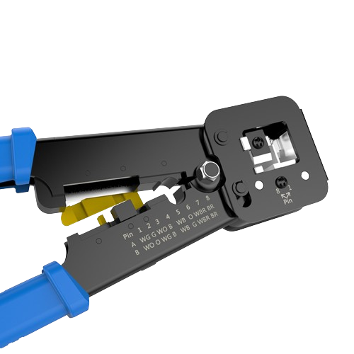 Cleste profesional pentru sertizare mufe Pass Through  RJ45 / RJ11 / RJ12 [5]