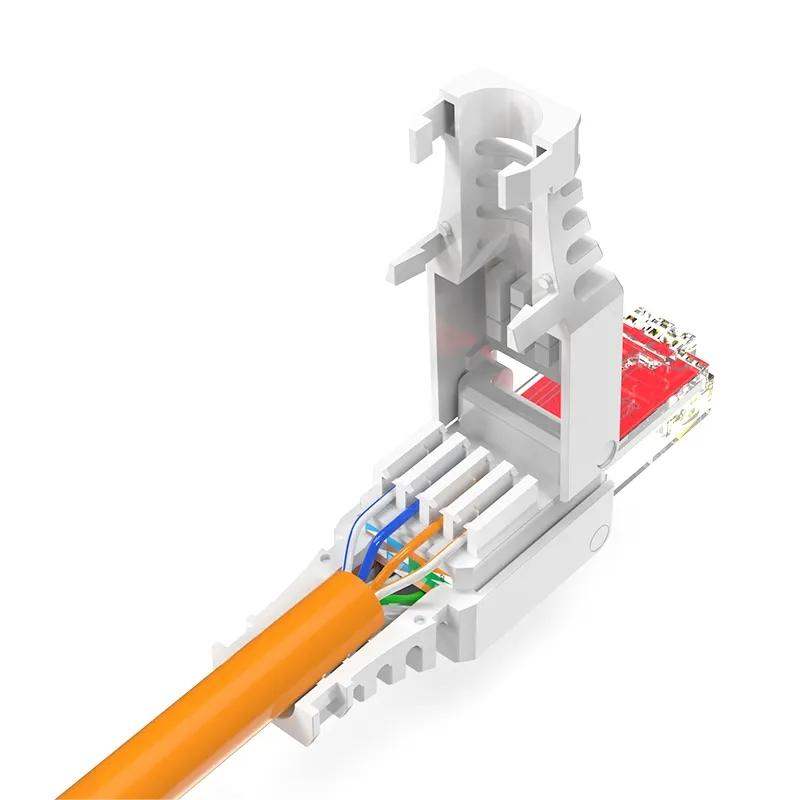 Conector Cat 6 UTP, FTP Rj45 Tool-less, Autosertizare [3]