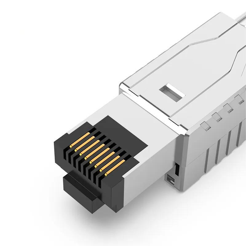 Conector Rj45 Cat.8 ecranat Tool-less Modular, Autosertizare [4]