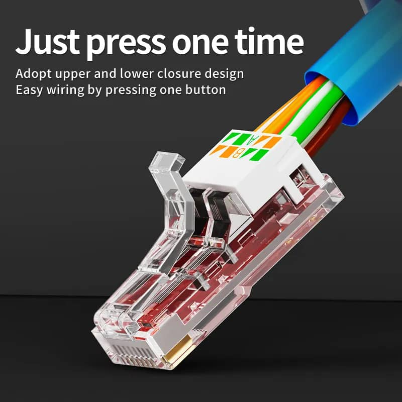 Conector RJ45 cu autosertizare, Cat. 6A, Tool-Less [2]