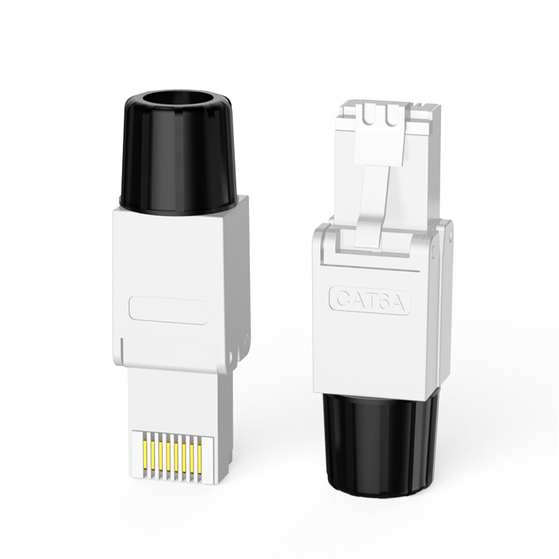 Conector RJ45 Modular Cat.6A, Tool-Less, Alb [6]
