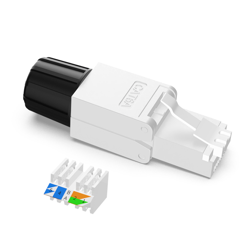 Conector RJ45 Modular Cat.6A, Tool-Less, Alb [2]