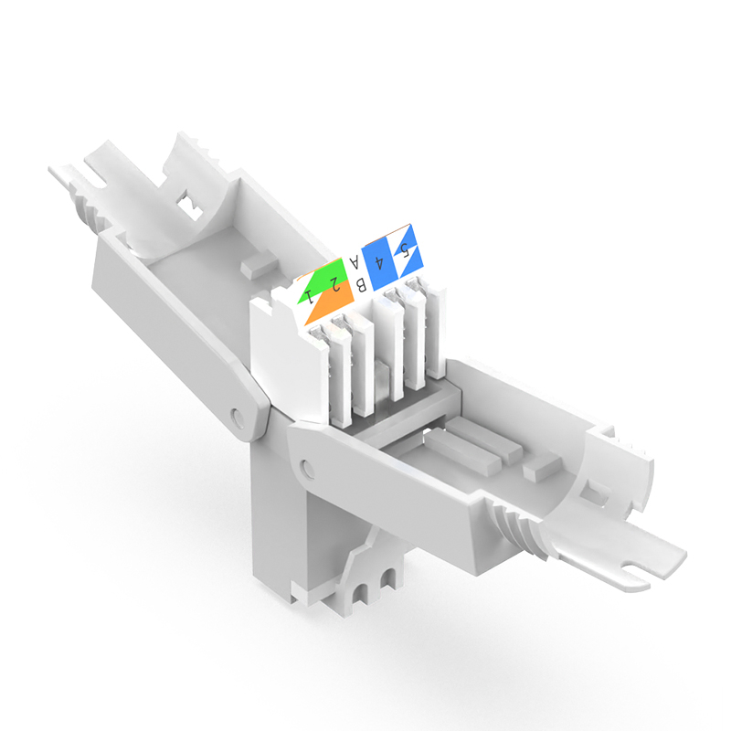 Conector RJ45 Modular Cat.6A, Tool-Less, Alb [5]