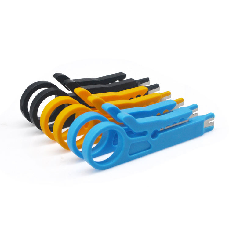 Instrument pentru dezizolare cablu, albastru [4]
