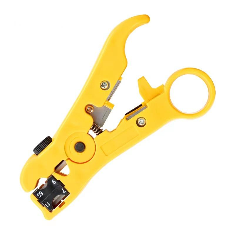 Instrument Profesional pentru dezizolare si taiere cablu, Galben [2]
