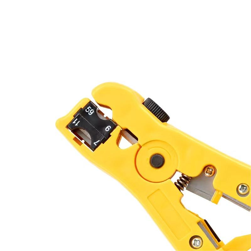 Instrument Profesional pentru dezizolare si taiere cablu, Galben [3]