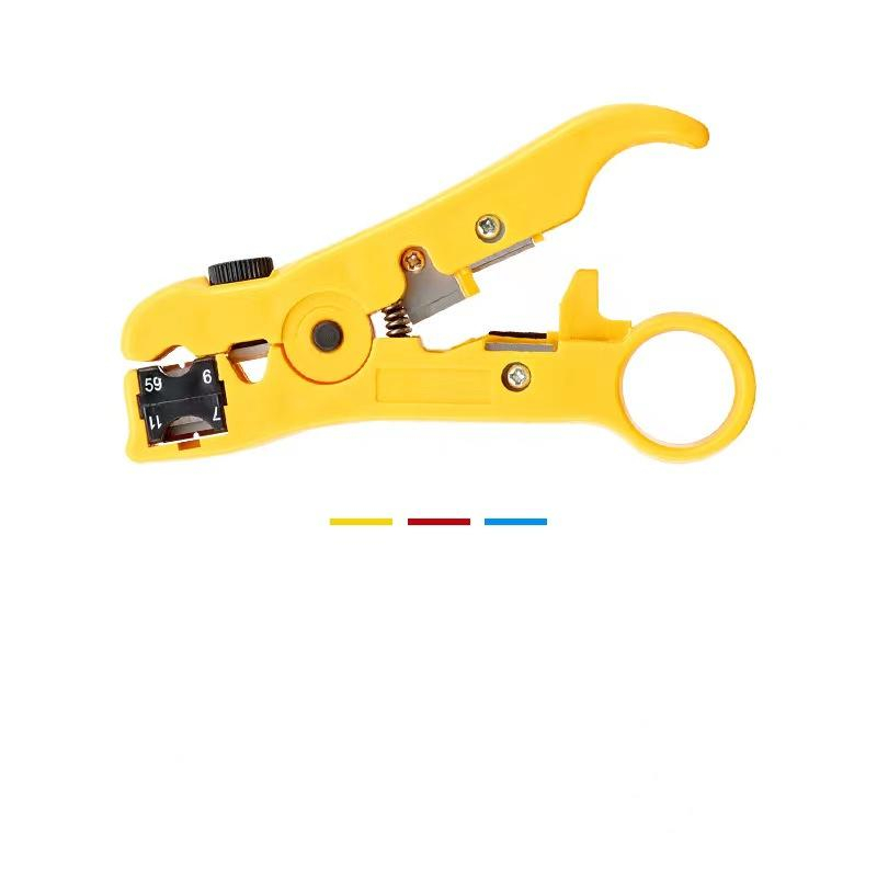 Instrument Profesional pentru dezizolare si taiere cablu, Galben [4]