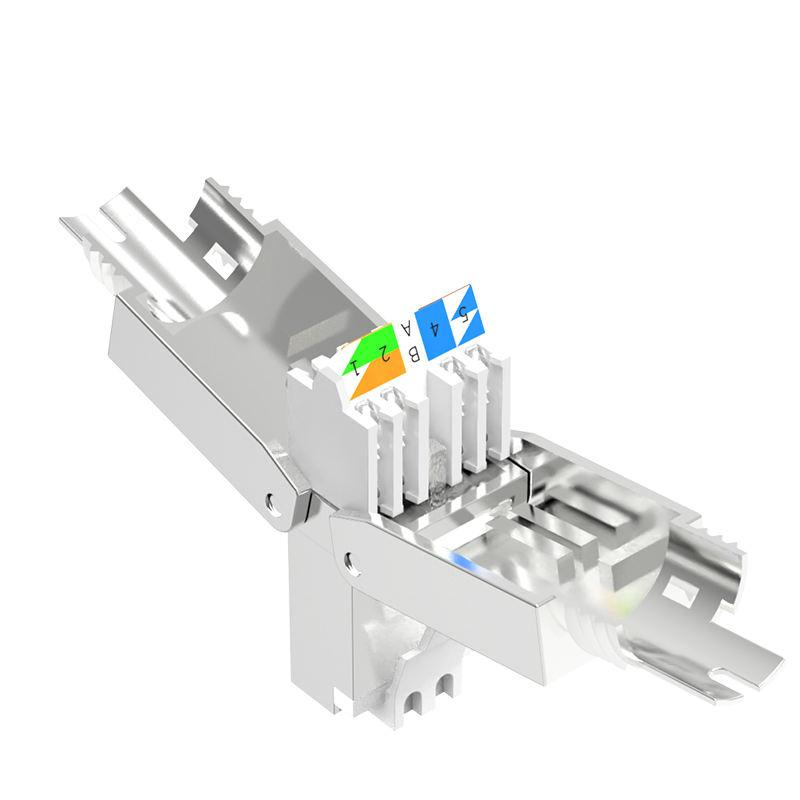 Mufa Rj45 ecranata Cat7 conector Tool-less Modular, Autosertizare [4]