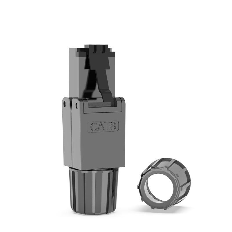 Mufa RJ45 ecranata Cat8 Conector Tool-less Modular, Autosertizare [2]