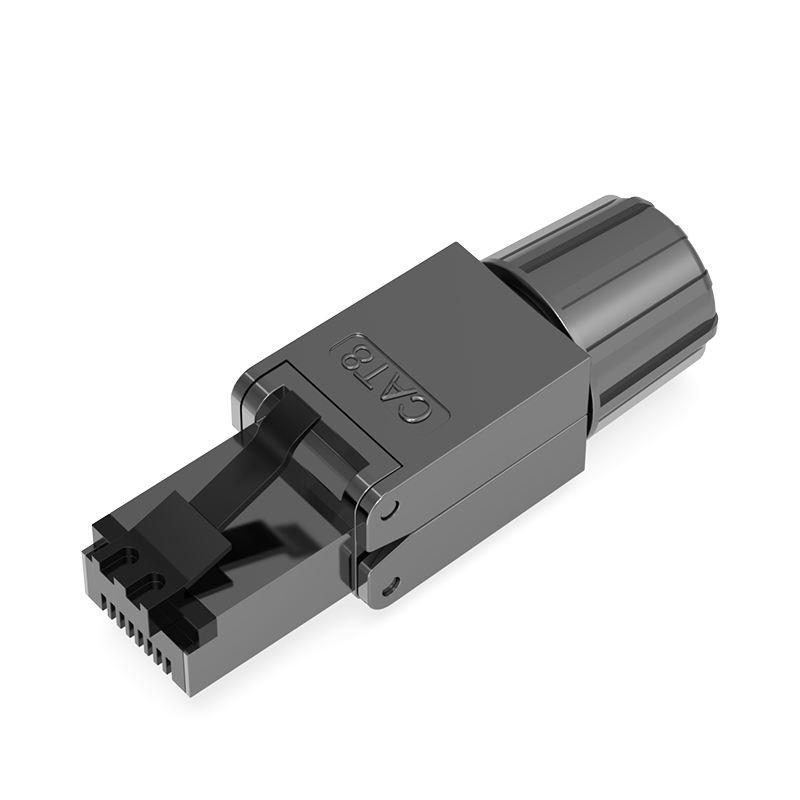 Mufa RJ45 ecranata Cat8 Conector Tool-less Modular, Autosertizare [1]