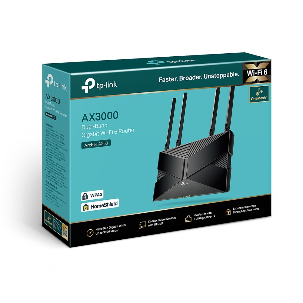 Router Wireless Gigabit TP-LINK Archer AX53 AX3000, Wi-Fi 6, Dual-Band 574 + 2402 Mbps [4]