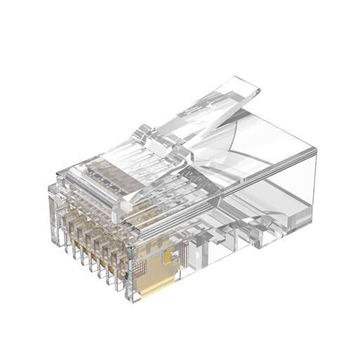 Set 10 mufe RJ45, Cat.6 cu manson, Albastru [4]