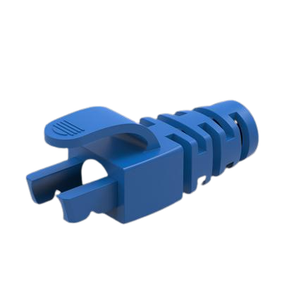 Set 10 mufe RJ45, Cat.6 cu manson, Albastru [6]