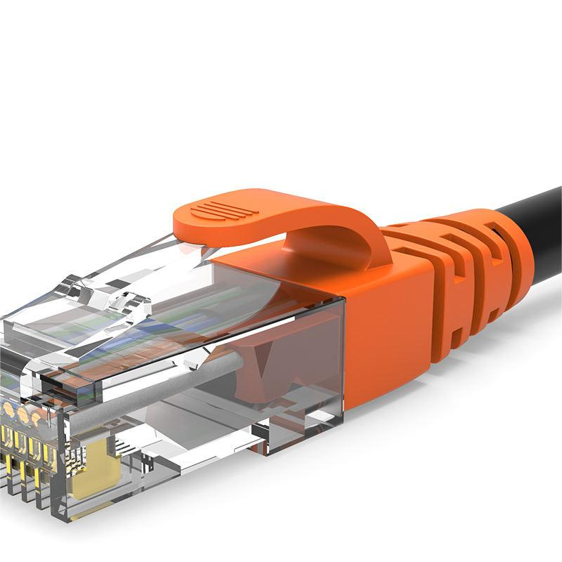 Set 10 mufe RJ45, Cat.6 cu manson, Portocaliu [5]