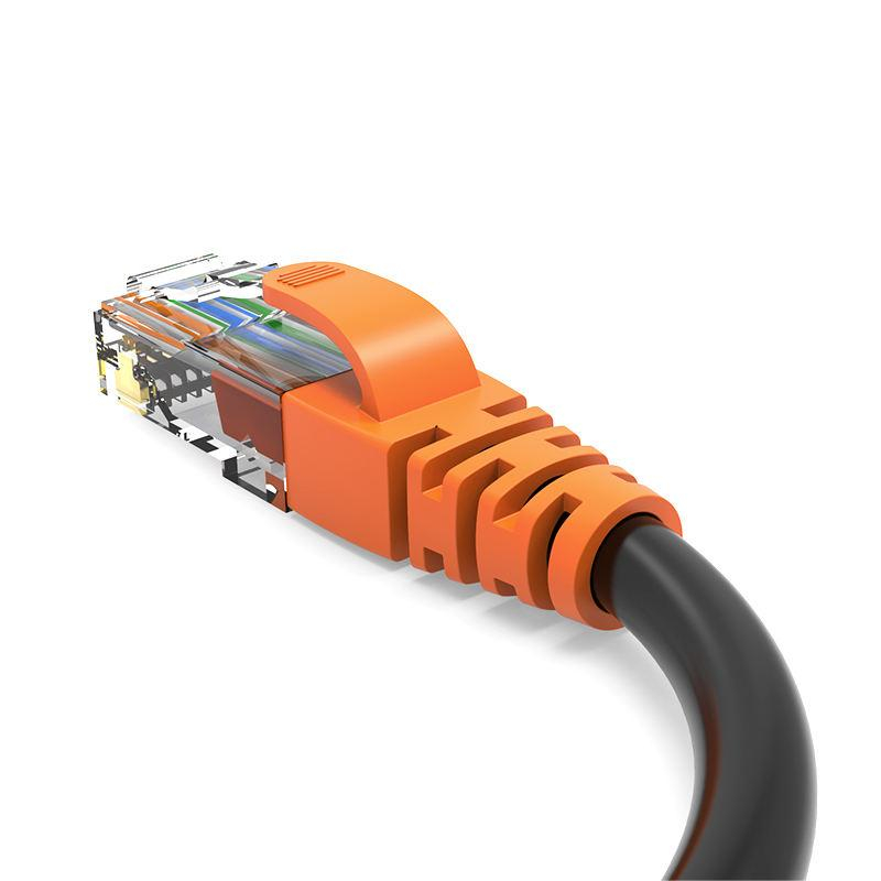 Set 10 mufe RJ45, Cat.6 cu manson, Portocaliu [6]
