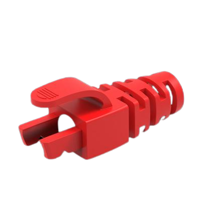 Set 10 mufe RJ45, Cat.6 cu manson, Rosu [3]