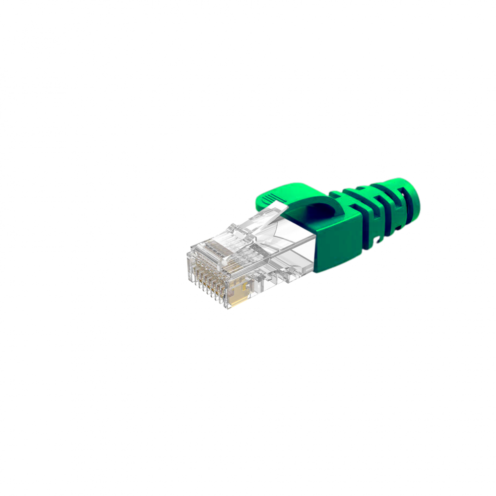 Set 10 mufe RJ45, Cat.6 cu manson, Verde [3]