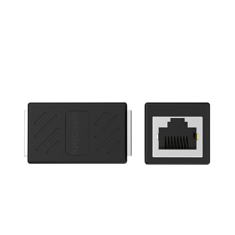 Set 4 Adaptoare prelungire cablu retea RJ45 Cat.6, UTP, FTP, STP, Negru [6]